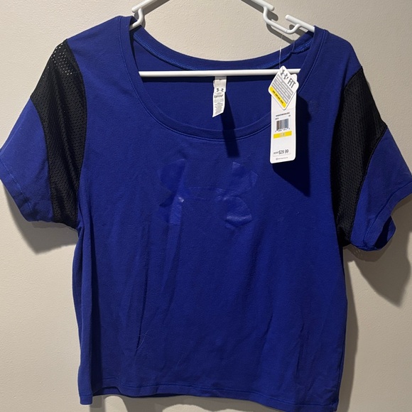 Under Armour Women's Royal Blue Crop Top NWT - Picture 1 of 5